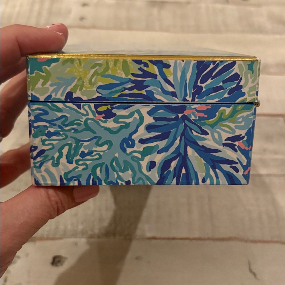Lilly Pulitzer Wade & Sea Large Lacquer Box NWT - Picture 7 of 11